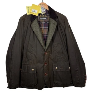 Barbour Truefit Wax Jacket Mens Medium Slim Fit Olive Blazer Sports Rare BNWT - Picture 1 of 23
