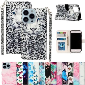 Phone Case Cover for iPhone 16 Pro Max 16 Plus 16 Shockproof Pattern Wallet Case - Picture 1 of 51