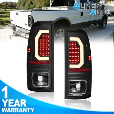 Luces traseras negras 2 piezas para Ford F150 1997-03 1997-07 F250 Super Duty Foto 1 de 4