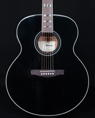 Eléctrico acústico Ibanez AJ70M1, negro alto brillo Foto 1 de 4