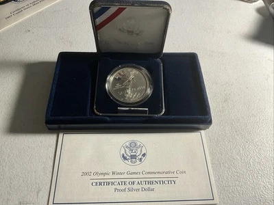 2002 Salt Lake Olympic Winter Games Commemorative Program Silver Proof OGP/COA - Image 1 of 4