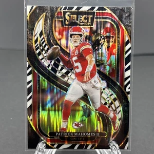 Patrick Mahomes 2024 Panini NFL Select Premier Level Zebra Prizm SSP Chiefs - Foto 1 di 2