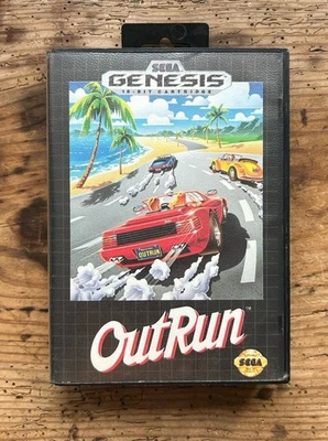OutRun (Sega Genesis, 1991) Game & Box, No Manual - Excellent Working Condition - Image 1 of 3