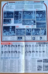 1972 Leeds Vs Arsenal FA cup Original Poster - Picture 1 of 1