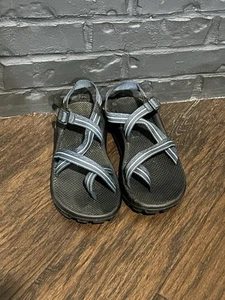 Sandali Chaco uomo taglia 12 punta escursionismo passante blu suola vibram fibbia - Foto 1 di 7