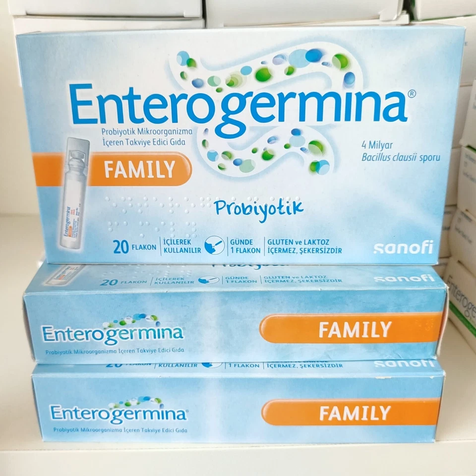 Enterogermina 20 VIALS x 5ml Family Sanofi 4 Billion Bacillus ClausII Probiotics - image 1 of 1