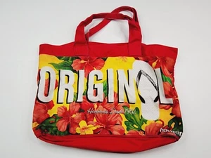 Havaianas Original Strandtasche rot Blumen Canvas - Bild 1 von 10