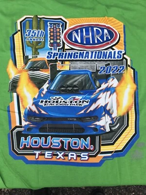 CAMISETA NHRA DRAG RACING OFICIAL 2022 SPRING NATIONALS grn talla grande Foto 1 de 4