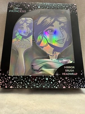 Disney Princess Jasmine 3 pc Brush, Mirror, & Head Wrap Set Aladdin Jafar - NEW - Image 1 of 3