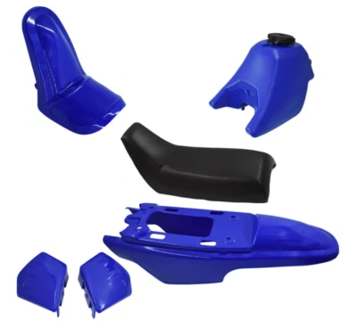 For Yamaha PW50 PY50 PW 50 Plastic Fender Body Seat Gas Tank Kit Blue - Image 1 of 2