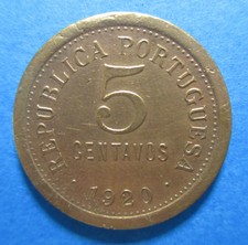 PORTUGAL 5 CENTAVOS 1920 KM 569 #5503#