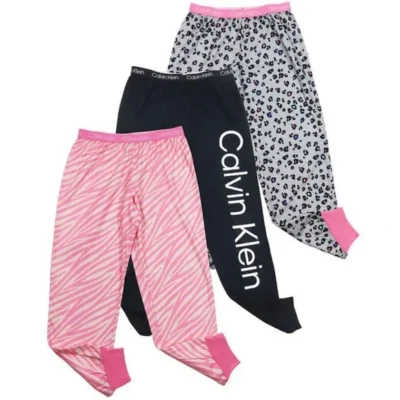 Calvin Klein Youth Girl's 3 Pack Sleep Jogger, Medium 10/12 - Image 1 of 4