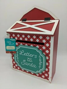 NEW The Pioneer Woman Letters to Santa Red Wooden Decorative Tabletop Mailbox - Picture 1 of 6
