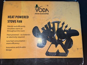 Voda 4.9 Mini Heat Powered Stove Fan Double Blade For Sm Places for Wood / Log - Picture 1 of 4