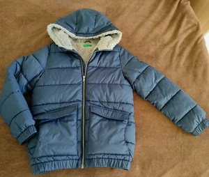 United Colours of Benetton Boys Winter Jacket With Teddy Interior Size 10-11 Yrs - Picture 1 of 8