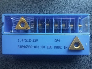 ¡VENTA! 10 x PLACAS DE CORTE REVERSIBLES HERTEL 1.47S12-220 CF4 - Imagen 1 de 2