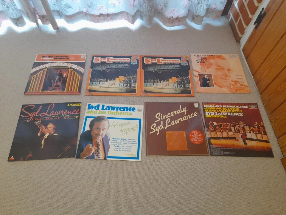 Collection of 8 Syd Lawrence Orchestra vinyl LPs Records Glenn Miller 1930s Jazz - Image 1 of 1