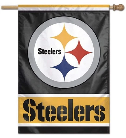PITTSBURGH STEELERS---28" X 40"  VERTICAL FLAG Cover