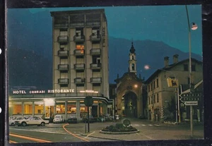 Cartolina Chiavenna Piazza G. Verdi Notturno Hotel Conradi Ristorante CC845 - Bild 1 von 1