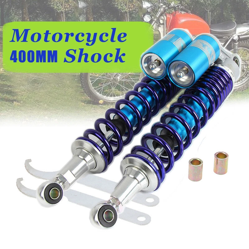 Amortiguadores de aire traseros suspensión universal para moto 400mm 15.7" para Yamaha Foto 1 de 4