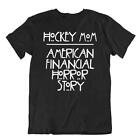 Hockey Mom T-Shirt Tee Cadeau Mignon Drôle Heureux Puck Skate Maman Amérique