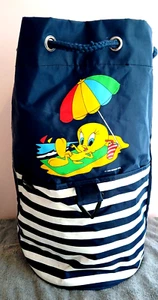 Vintage 1999 Tweety Pie Seesack Schwimmen Strandtasche Mundobags Retro Chic Looney Tunes - Bild 1 von 3