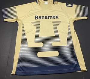Remini Mexico FC Soccer Fifa Shirt Jersey Banamex #5 Gold Blue Mens XL H29 - Picture 1 of 7