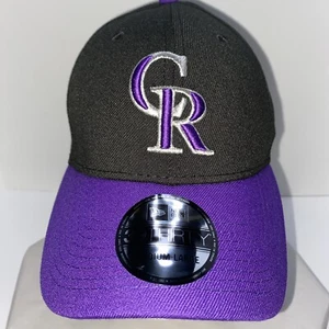 New Era Colorado Rockies Mütze 39Thirty Alt 17 schwarz lila Flex Fit Medium/Large - Bild 1 von 12