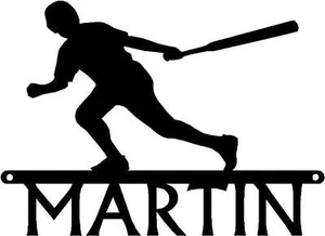 Baseball Batter- Personalized Sports Sign Made in USA - Picture 1 of 2