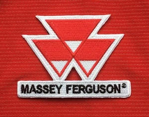 MASSEY FERGUSON FARMER FARM MACHINERY FARMING BADGE IRON SEW ON PATCH TRACTOR - Picture 1 of 1