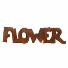 Bulk Package Of 24 Rusty Tin 'Flower' Word 6" Cutouts