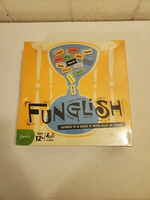 Funglish Express It & Guess It WIth Piles Of Tiles NEW Sealed Game Family Age 8+ - Image 1 of 4