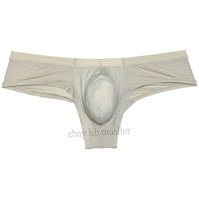 Stylish Sexy Men's Hipster Cheeky Briefs Modal Bikini Underwear with Ruched Back - Image 1 of 4