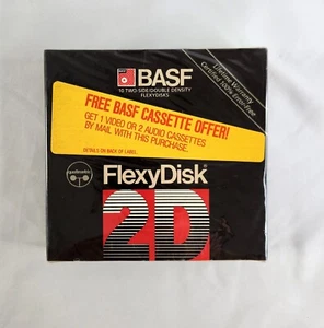 Vintage Box of (10) BASF 2D 5.25" FlexyDisk Two Sided Double Density - Picture 1 of 5