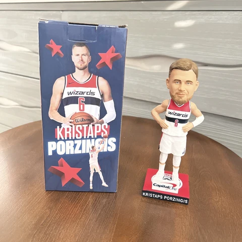 NEW KRISTAPS PORZINGIS Washington Wizards NBA Bobblehead Give Away (SGA) 3/22/23 Cover