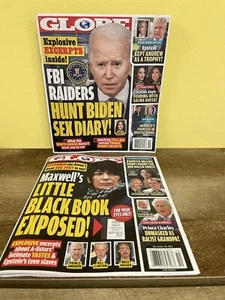 NEW Set/2 GLOBE MAGAZINES Joe Biden Sex Diary Maxwell’s Black Book 12/2021 - Picture 1 of 5