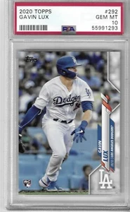 Topps Gavin Lux 2020 (bateo) #292 PSA 10 GEM MT novato radiocontrol - Imagen 1 de 2