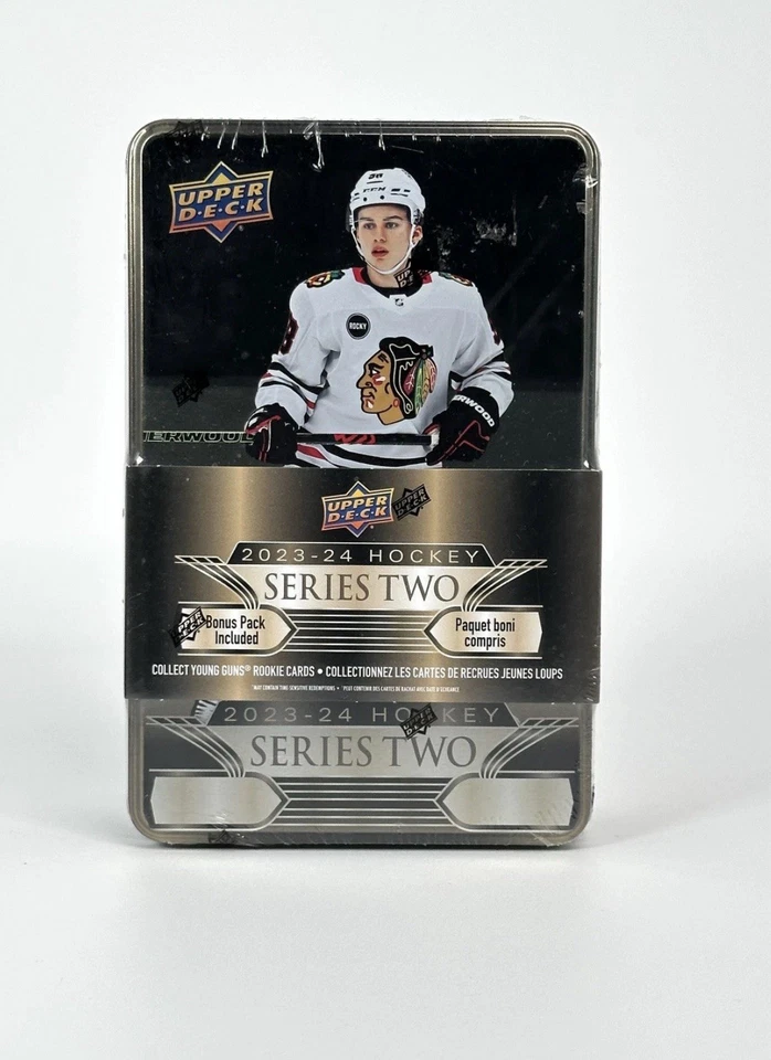 2023-24 Upper Deck Serie 2 Hockey NHL Lata Nuevo Sellado Lote De Dos Foto 1 de 1