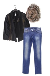 Completo moda donna taglia M con Via Appia cardigan taglia M e scialle - Picture 1 of 11