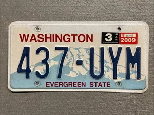TARGA WASHINGTON SEMPREVERDE 🌲 STATO LETTERE/NUMERI CASUALI EQUO/BUONO - Foto 1 di 7