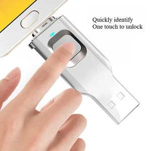 Unidad flash USB cifrado de huellas dactilares de doble uso para teléfono móvil y ordenador - Imagen 1 de 9