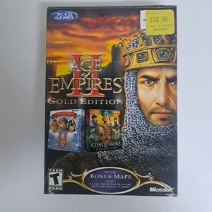 Age of Empires II: Gold Edition (PC, 2002) Juego de Construcción de Estrategia RARO De Colección  - Imagen 1 de 3