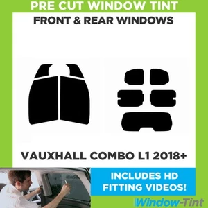 For Vauxhall Combo L1 2018+ Pre Cut Window Tint Full Front & Rear - Picture 1 of 9