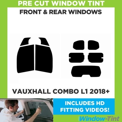 For Vauxhall Combo L1 2018+ Pre Cut Window Tint Full Front & Rear - Image 1 of 4