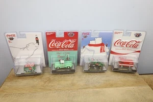 M2 Machines Coca-Cola 1960 VW Van, Dodge Panel Van, Cord F-100 Truck, Mustang - Imagen 1 de 12