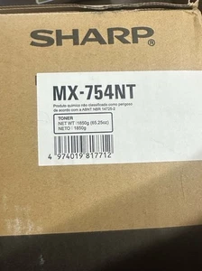 MX754NT Sharp New NIP NIB Toner Cartridge Original  - Picture 1 of 2