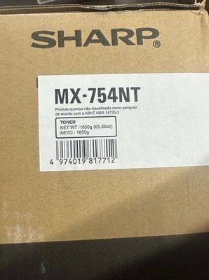 MX754NT Sharp New NIP NIB Toner Cartridge Original  - Image 1 of 2