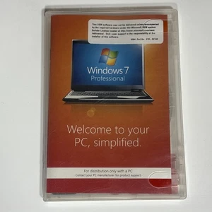 Microsoft Windows 7 Professional 64 Bit Operating System W Key - Picture 1 of 4