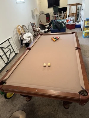 Olhausen Ornate Queen Ann Pro 8’ Table - Image 1 of 4