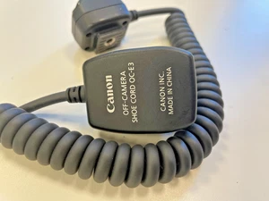 Canon OC-E3 Off-Camera Shoe Cord [Near Mint] - Picture 1 of 3
